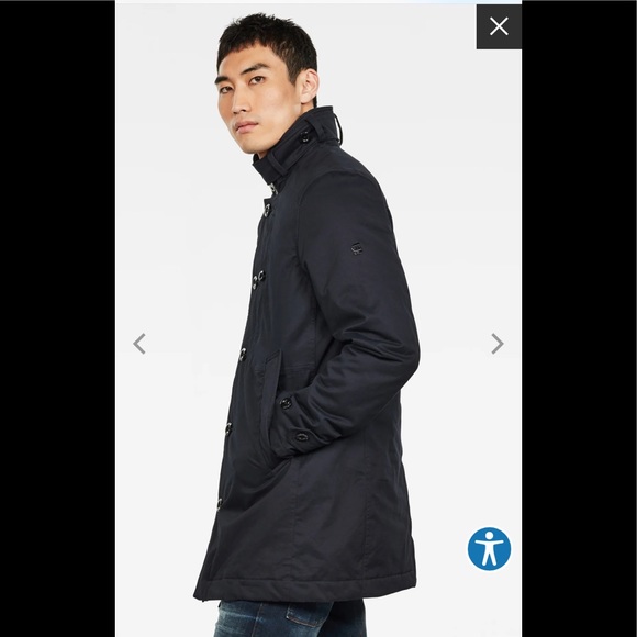 NWT Men’s G-Star Raw Premium Padded Trench Coat - Picture 6 of 7